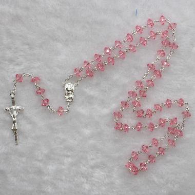 8*6mm Plastic Beads First Communion Rosary (CR237)