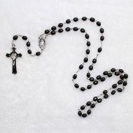 10*8mm Wooden beads Rosaries with big cross (CR018)