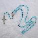catholic 6mm Blue Glass Beads Rosaries (CR019)