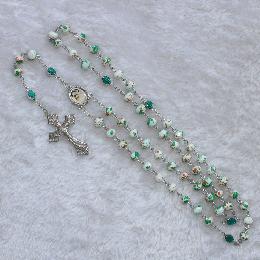 8mm Prayer Beads Colored Christianity Rosary (CR299)