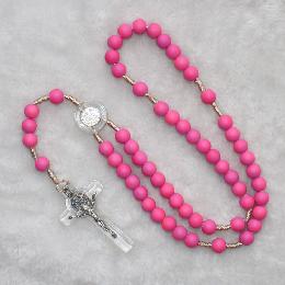 8mm pendant rosary christian beads necklace (CR302)