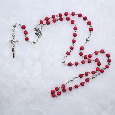 catholic religious 7mm Wooden beads Rosaries (CR022)