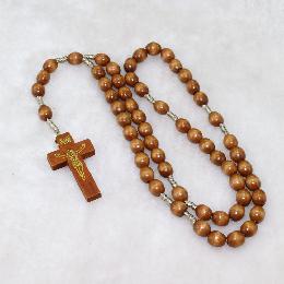 8*7mm christian religious wooden rosary (CR340)