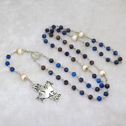 6mm religious saint religious stone bead rosary (CR362)