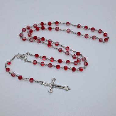 catholic rosary 6mm Colourful Floral rosary beads(CR401)