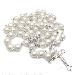 8mm imitation pearl jewelry centerpiece rosary (CR407)