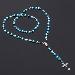 8mm Plastic Heart pray beaded rosaries (CR422)