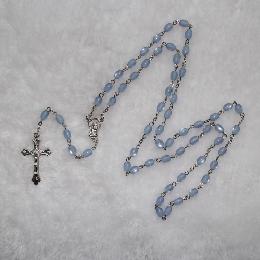 8*6mm catholic Resin rosary beads with crucifix(CR034)