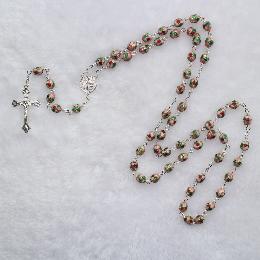 8*6mm Oval religious Cloisonne rosary beads (CR035)