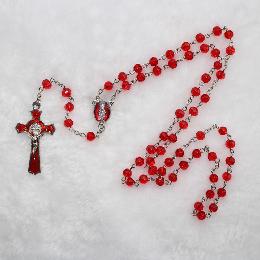 6mm Red Glass Beads Rosaries (CR060)