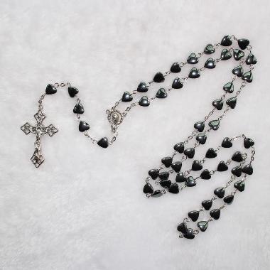 8mm Heart Hematite Beads Rosaries (CR077)