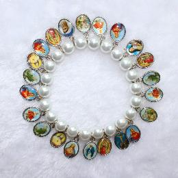 8mm handmade imitation rosary prayer bracelets (CB021)