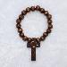 8mm Catholic wooden wrist rosary bracelet (CB028)