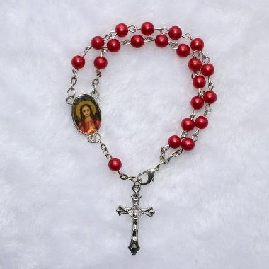 6mm beads catholic rosary bracelet (CB033)