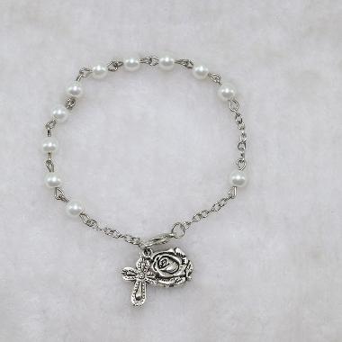 6mm Handmade Rosary Cross Bracelet (CB138)