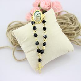 6mm decade crystal rosary bracelet (CB206)
