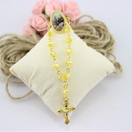 4*6mm Glass one decade rosary bracelet (CB207)