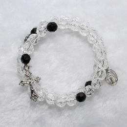 8mm glass wrap around bead bracelet (CB031)