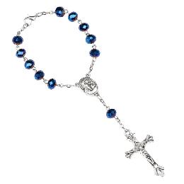 6*8mm Catholic polyhedral rosary necklace (CB211)