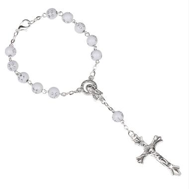 8mm diamond Beads Decade Rosary (CB212)