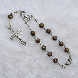 6mm Resin bead decade car rosary (CE062)