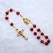 8mm car rosary with cross religious pendant (CB001)