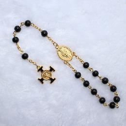 6mm Handmade Round glass Bead Car Rosary (CB003)