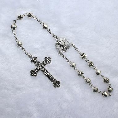 6mm catholic Jesus Colorful Beads Car Rosary (CB014)