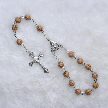 8mm catholic prayer beaded car rosary (CB122)