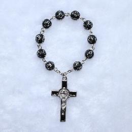 8mm Catholic Cross Ring Rosary beads(CE009)