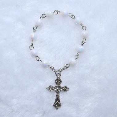 6mm catholic Plastic Finger Ring Rosary (CE016)