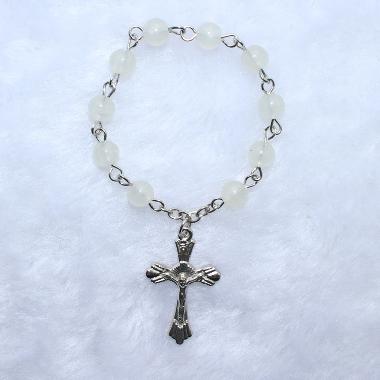 6mm catholic rosary finger ring (CE011)