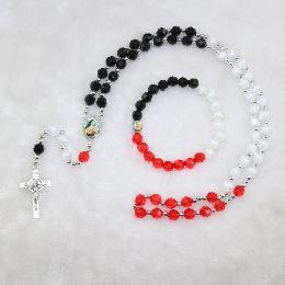 8mm cross cord knotted prayer rosary (CRS005)