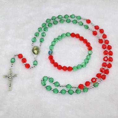 8mm customized knotted rosary neklace jewelry (CRS011)