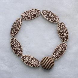 25mm Handmade Multilayer Bead Bracelet (AJ041)