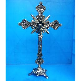 25cm Zinc Alloy Crucifix with Bottom (CA004)