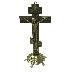 18.5cm religious Juses metal standing crucifix (CA094)
