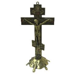 18.5cm religious Juses metal standing crucifix (CA094)